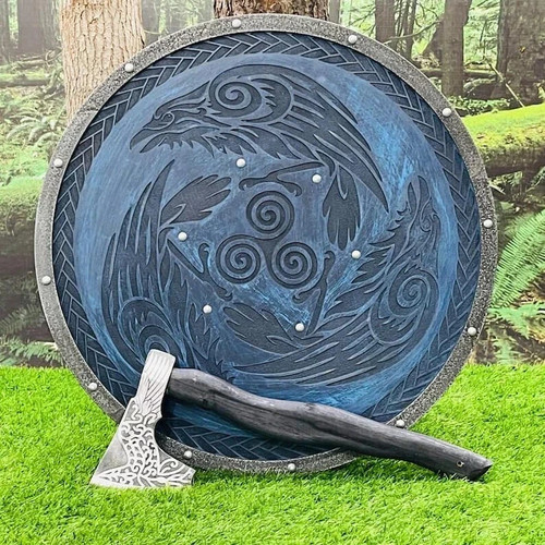 Viking wooden raven - wooden,